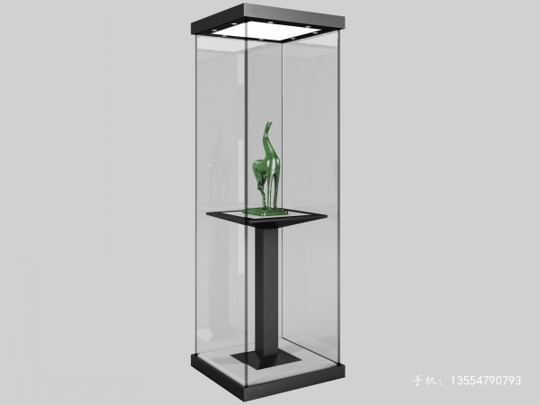 側(cè)開門博物館展柜廠家-方形博物館獨立柜